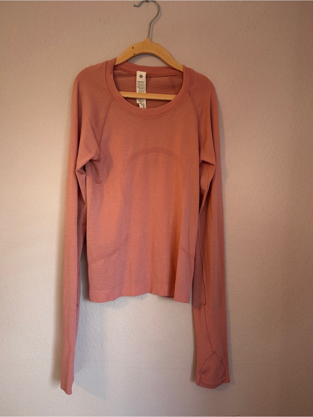 lululemon athletica Long-Sleeve Pink Swiftly tech